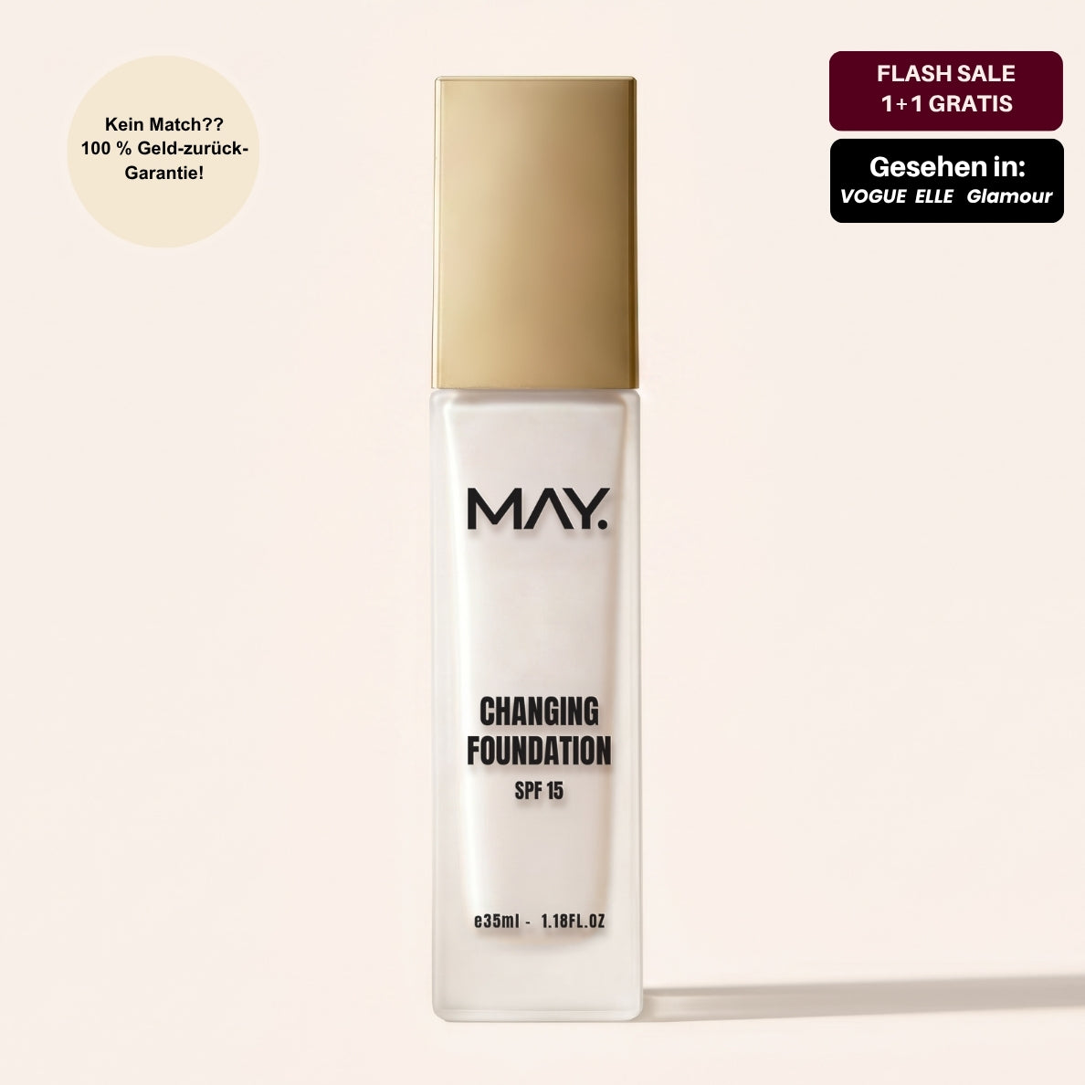 Changing Foundation – Temporär 1 + 1 GRATIS
